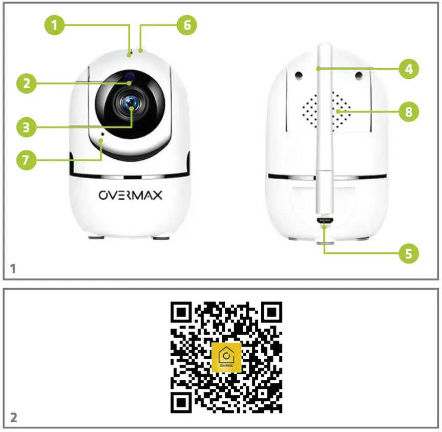 OVERMAX Camspot 3 6 3 6 Wireless Camera - Figure 1