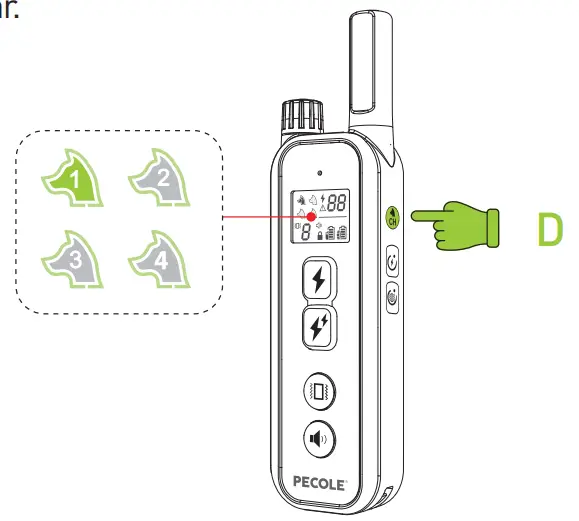 PECOLE PE 18 Dog Training Collar with Remote - Fig 26