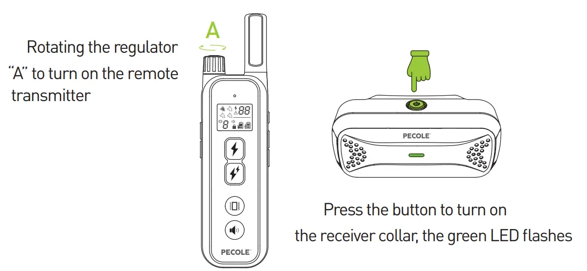 PECOLE PE 18 Dog Training Collar with Remote - Fig 29