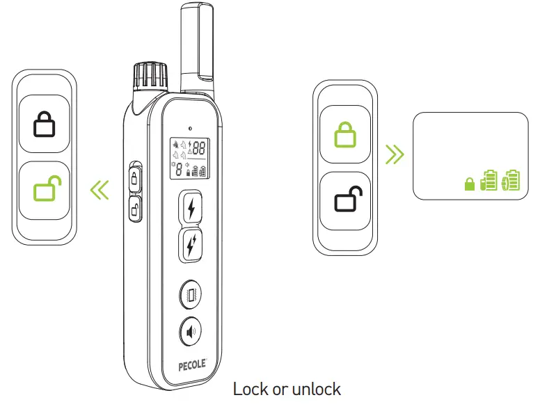 PECOLE PE 18 Dog Training Collar with Remote - Fig 30