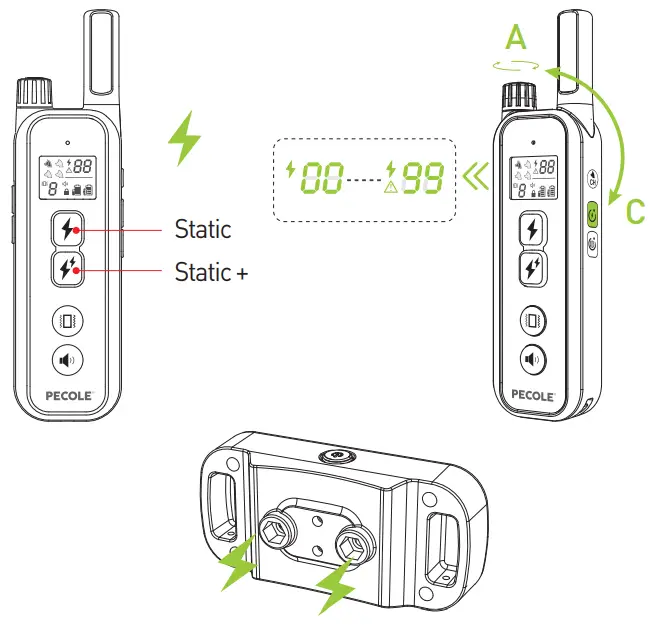 PECOLE PE 18 Dog Training Collar with Remote - Fig 33