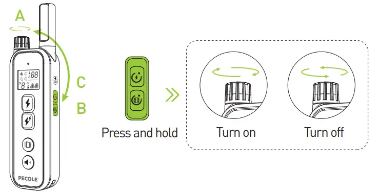 PECOLE PE 18 Dog Training Collar with Remote - Fig 35