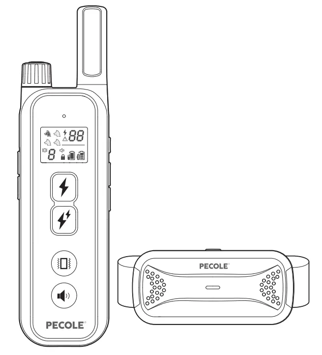 PECOLE PE 18 Dog Training Collar with Remote