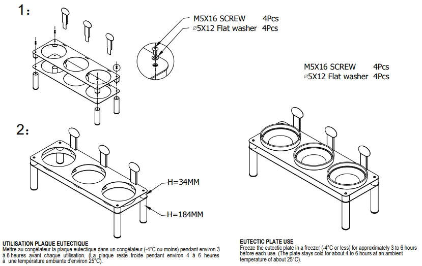 casselin-CPBRE1K-Eutectic-Refrigerated-Buffet-Display-FIG-1