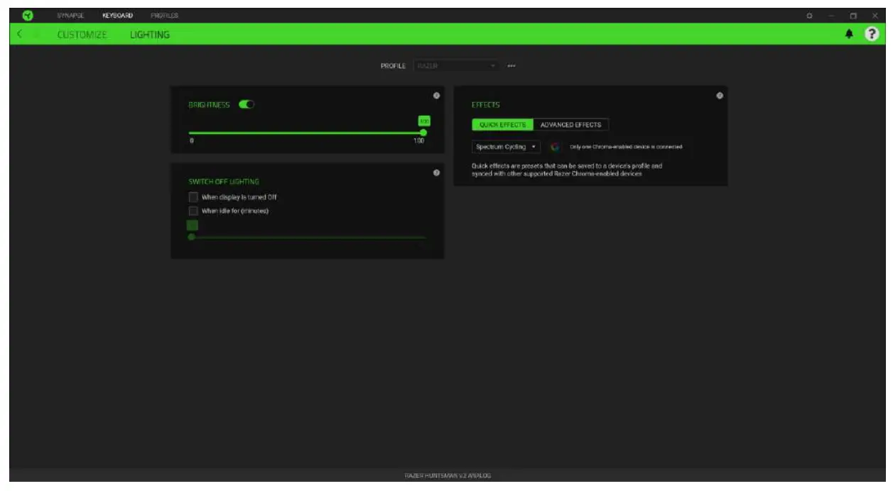 Configuring your razer huntsman v2 analog