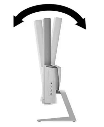 hp Z4N74AA 27 Curved Display Monitor - Adjusting