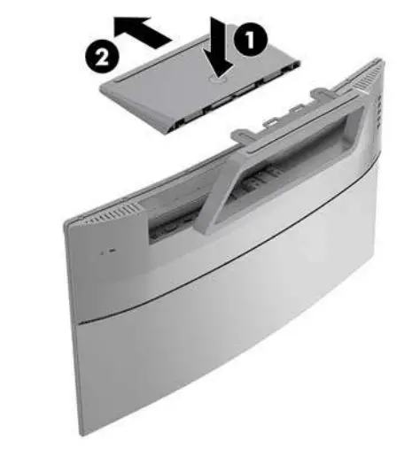 hp Z4N74AA 27 Curved Display Monitor - Removing