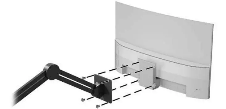 hp Z4N74AA 27 Curved Display Monitor - bracket