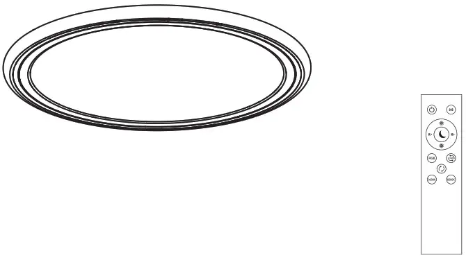 BLNAN LS CL G3 24W Dim WY RGB Ceiling Light with Remote - Cover