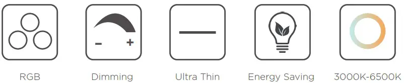 BLNAN LS CL G3 24W Dim WY RGB Ceiling Light with Remote - Icon 1