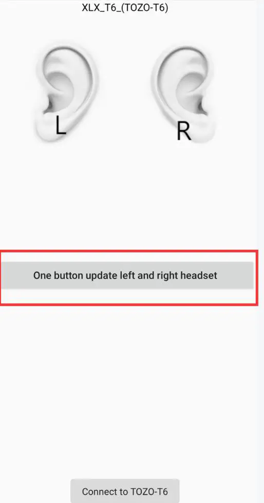 TOZO T6 True Wireless Earbuds - One button update left