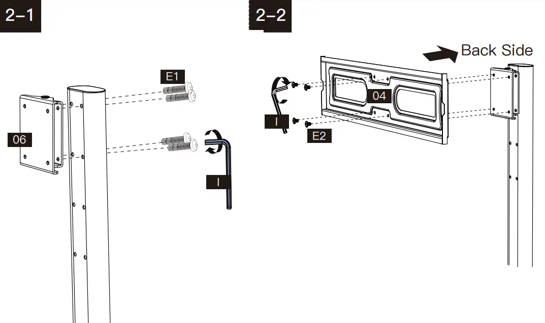 PERLESMITH PSTVS21 Swivel Universal TV Stand - Connect3
