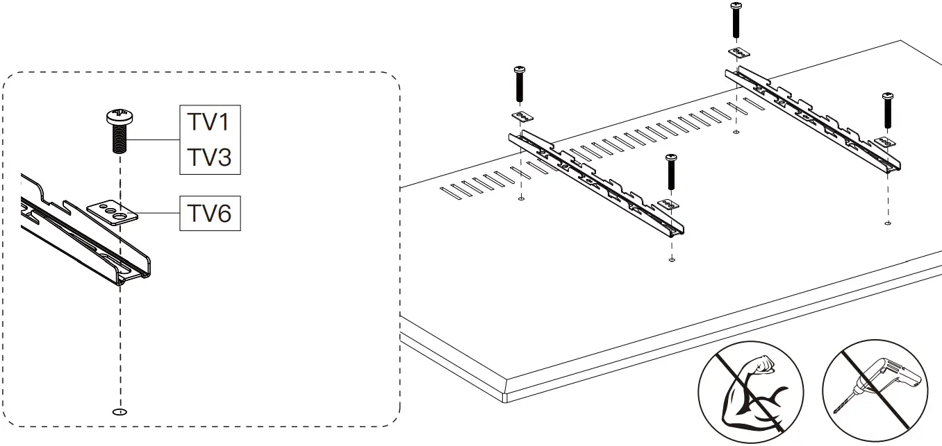 PERLESMITH PSTVS21 Swivel Universal TV Stand - Option1