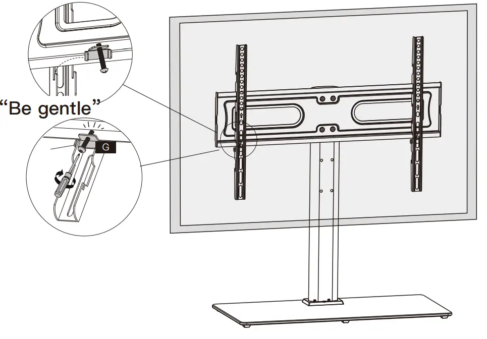 PERLESMITH PSTVS21 Swivel Universal TV Stand - Option12