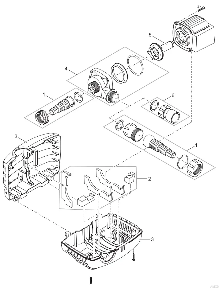 Oase AquaMax Eco Classic 1200 Pond and Water Pump - dayagram