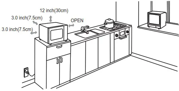 FARBERWARE FMO13AHTPLE 1100 - Counter-top Installation