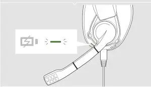 SENNHEISER SCBT12 GSP 370 Over Ear Wireless Gaming Headphones - Charging the battery 2