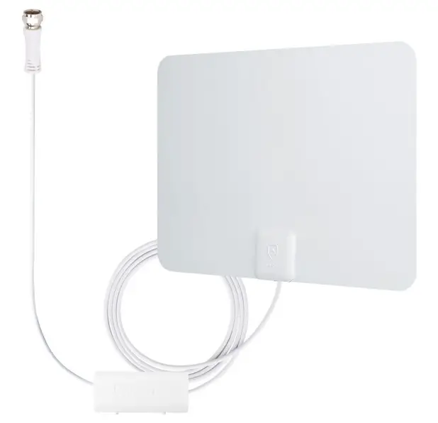 ANTOP AT 101B Paper Thin Smartpass Amplified Indoor HDTV Antenna-