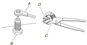 Whirlpool WFE500M4HS Electric Freestanding Range- TWrench or pliers