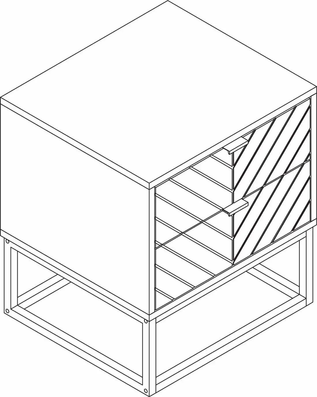 kogan OVPIZ2DNNA Pizzola 2 Drawer Nightstand fig15