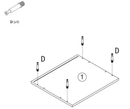 kogan OVPIZ2DNNA Pizzola 2 Drawer Nightstand fig4