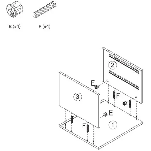 kogan OVPIZ2DNNA Pizzola 2 Drawer Nightstand fig5
