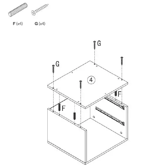 kogan OVPIZ2DNNA Pizzola 2 Drawer Nightstand fig7