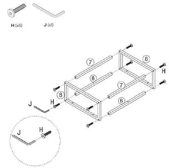 kogan OVPIZ2DNNA Pizzola 2 Drawer Nightstand fig8