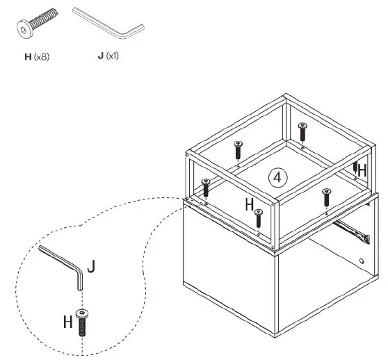 kogan OVPIZ2DNNA Pizzola 2 Drawer Nightstand fig9