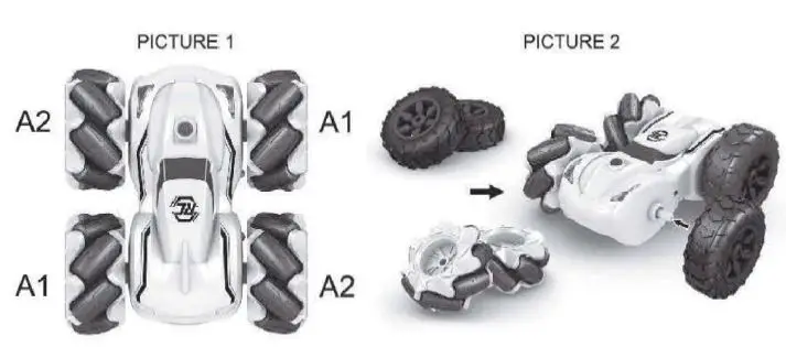 RC J605 2-in-1 Double-Sided Stunt Car fig12