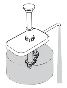 SERVER EZT EZ Topper 48 oz 1 Pouch Single Topping Warmer with Heated Spout - FLUSH AND RINSE PUMPS