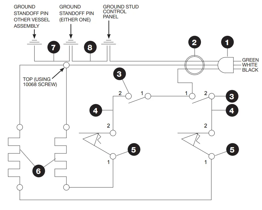 SERVER EZT EZ Topper 48 oz 1 Pouch Single Topping Warmer with Heated Spout - WIRING