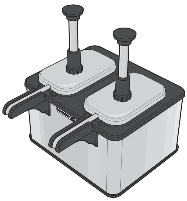 SERVER EZT EZ Topper 48 oz 1 Pouch Single Topping Warmer with Heated Spout