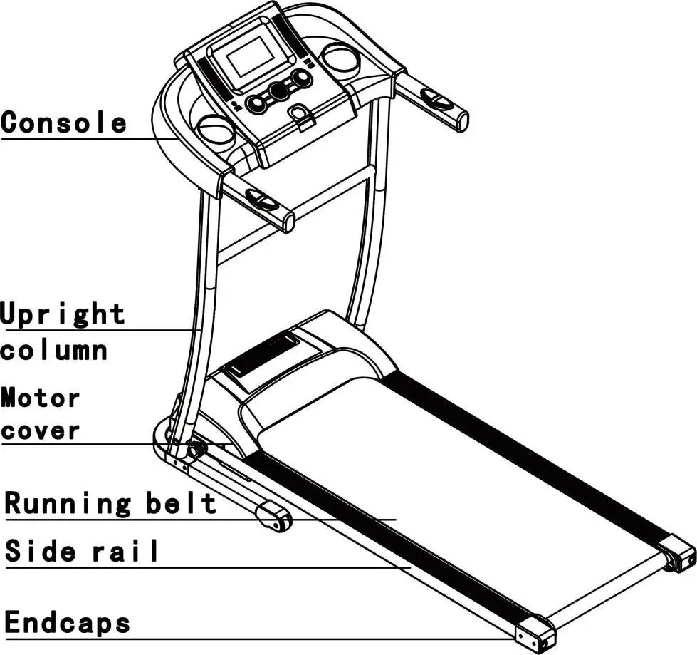 ShopHQ 005-524 Single function Motorized Treadmill Fig1