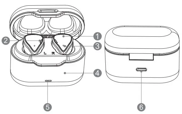msi CH40 Wireless Earbuds User Manual - Overview