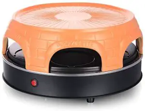 emerio 401700 Pizzarette Pizza Oven Handmade Clay Hood