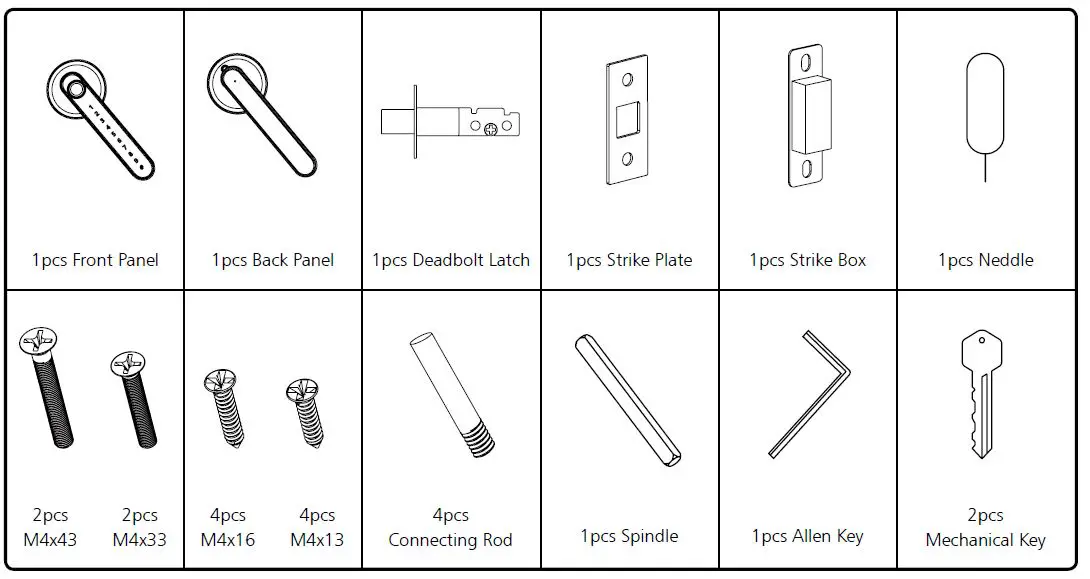 YEEUU R2 Series Smart Door Lock FIG-2