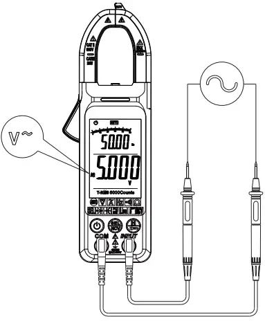 Banggood Intelligent Digital Clamp Multimeter - frequency