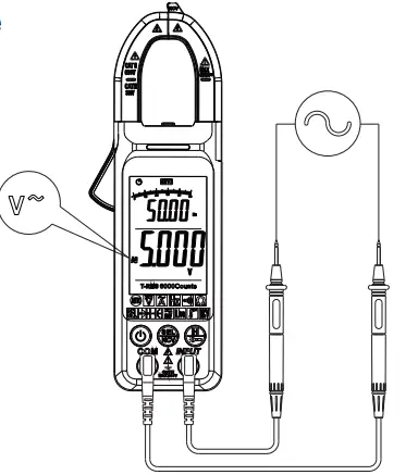 Banggood Intelligent Digital Clamp Multimeter - measurement1