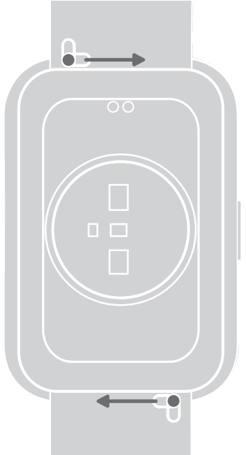 Realfit DW2122 Dizo Smart Watch - Charging straps