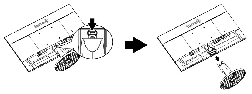 terra 2447W 23 6 Inch LED LCD Monitor- Stand Base
