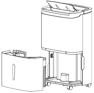 G21 Impact 40 Dehumidifier - plastic surface