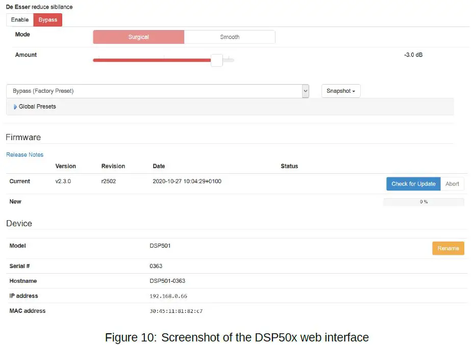 WEISS DSP501 Network Renderer-11