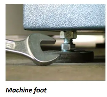 Collomix ROTA X.40 Biaxial Mixer Instructions - Machine foot