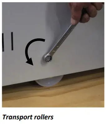 Collomix ROTA X.40 Biaxial Mixer Instructions - Transport rollers