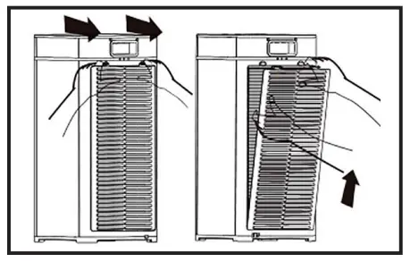 Medify Air MA 40UV Air Purifier-back cover and pull