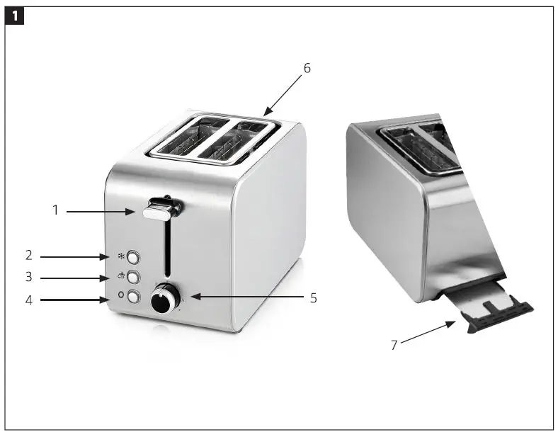 Menuett 002-139 Toaster 1