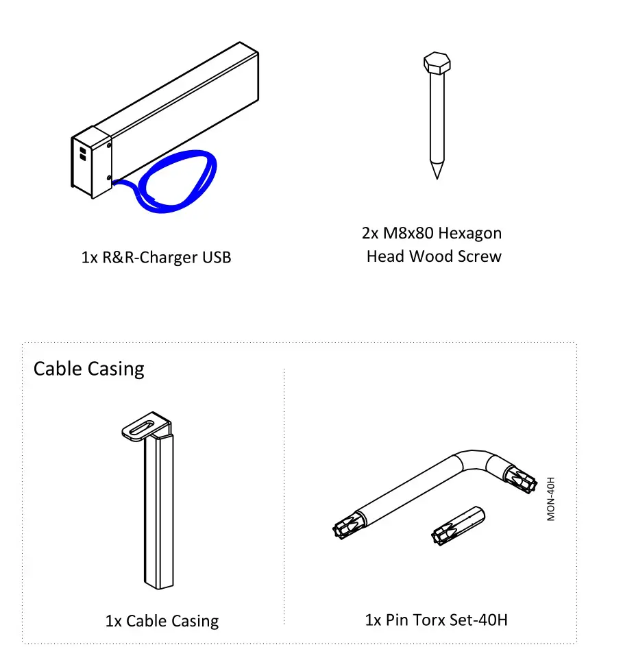 STREETLIFE SL2USBA0 USB Module for Charging Mobile Devices - Parts