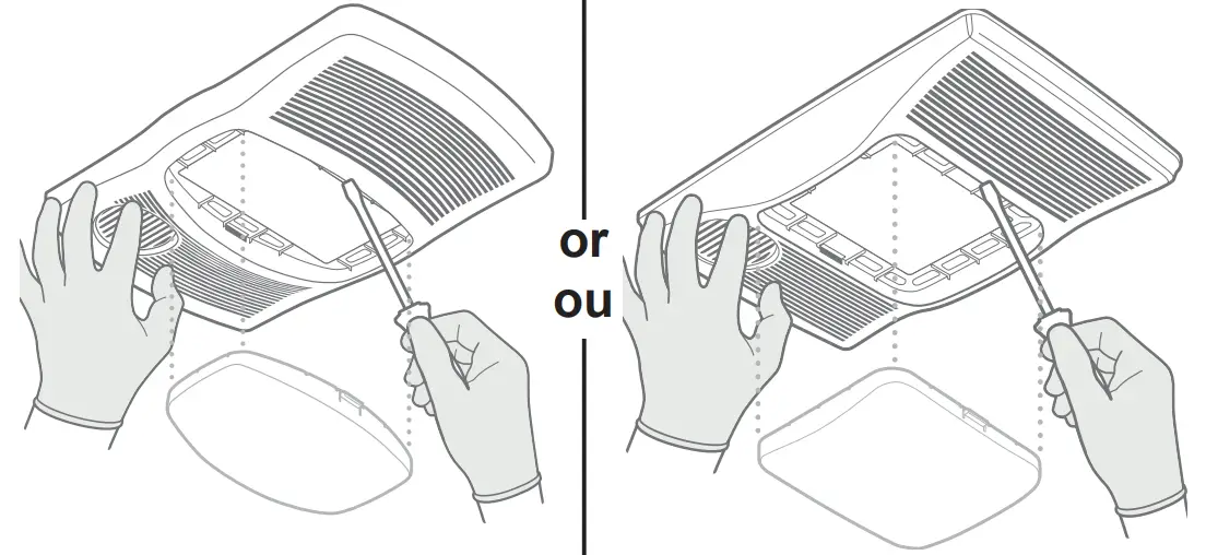 BROAN NuTone FG80HBS Heater Fan Light Upgrade Cover-