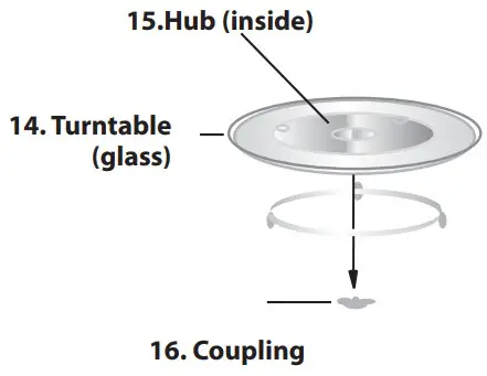 SHARP R 2235H Non Convection Microwave - ACCESSORIES